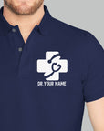 Personalized Unisex Polo T-shirt With Medical Symbol | Gift for Doctors & Nurses