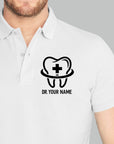 Personalized Unisex Polo T-shirt With Medical Symbol | Gift for Doctors & Nurses