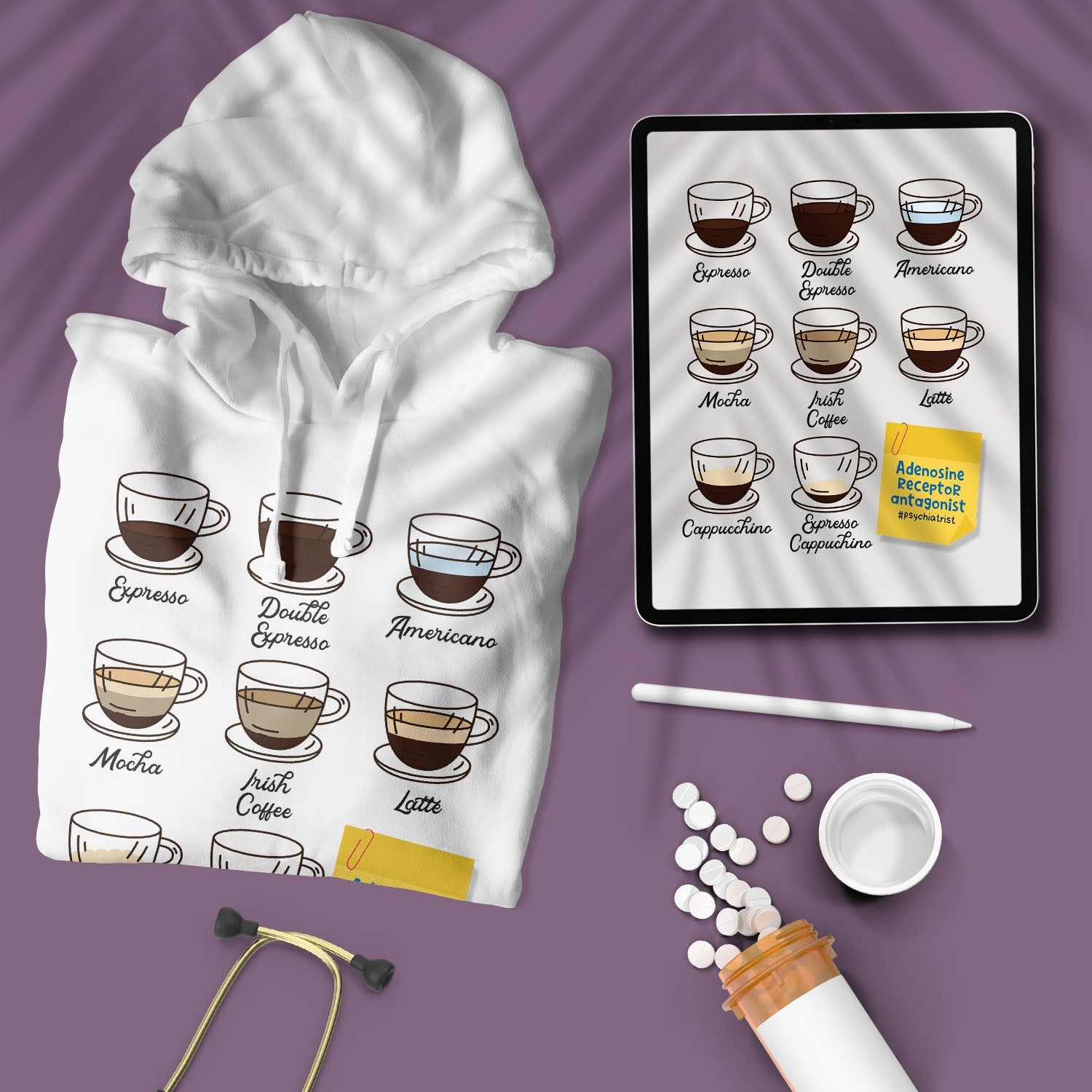 Adenosine Receptor Antagonist - Unisex Hoodie