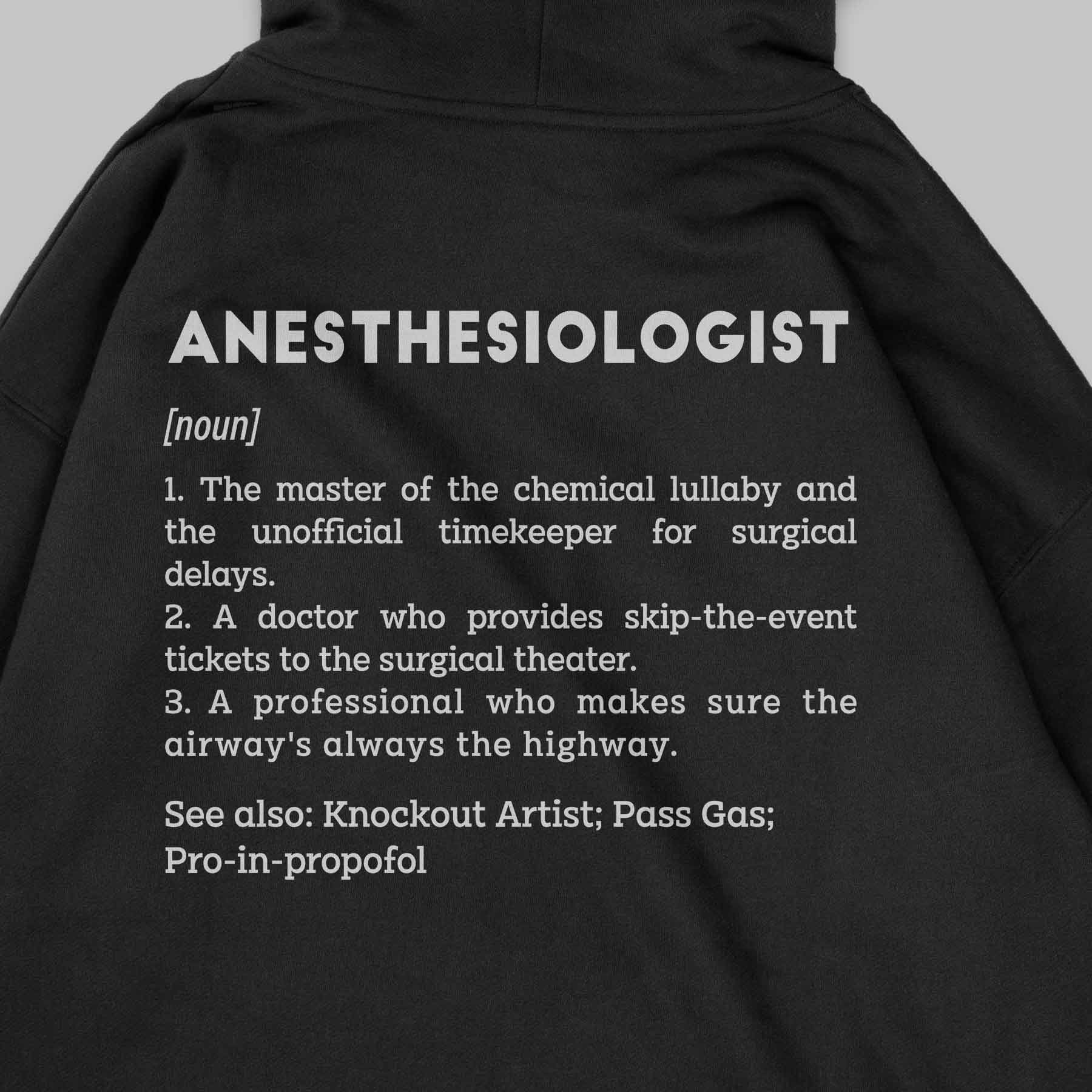 Definition Of Anesthesiologist - Personalized Unisex Zip Hoodie
