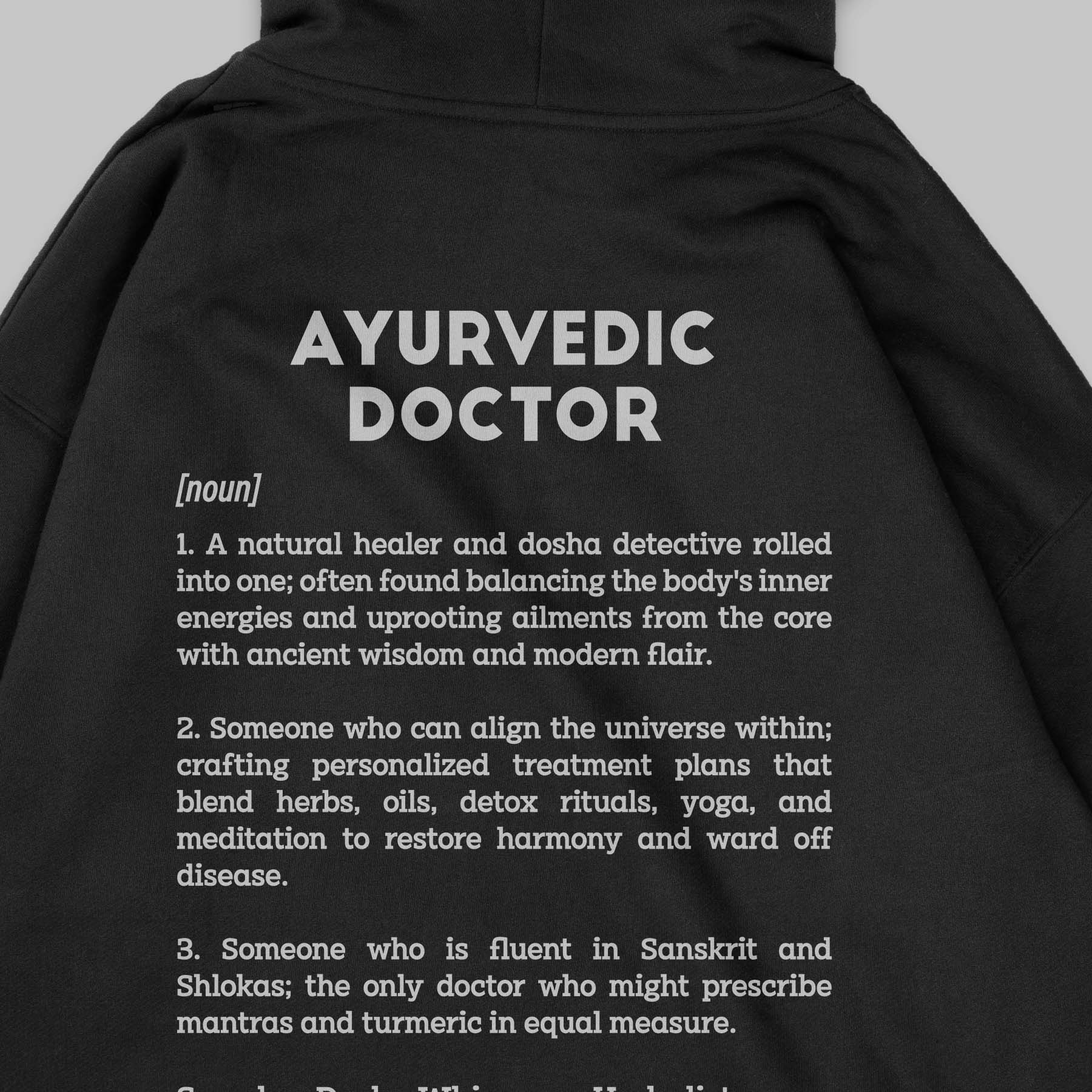 Definition Of Ayurvedic Doctor - Personalized Unisex Zip Hoodie