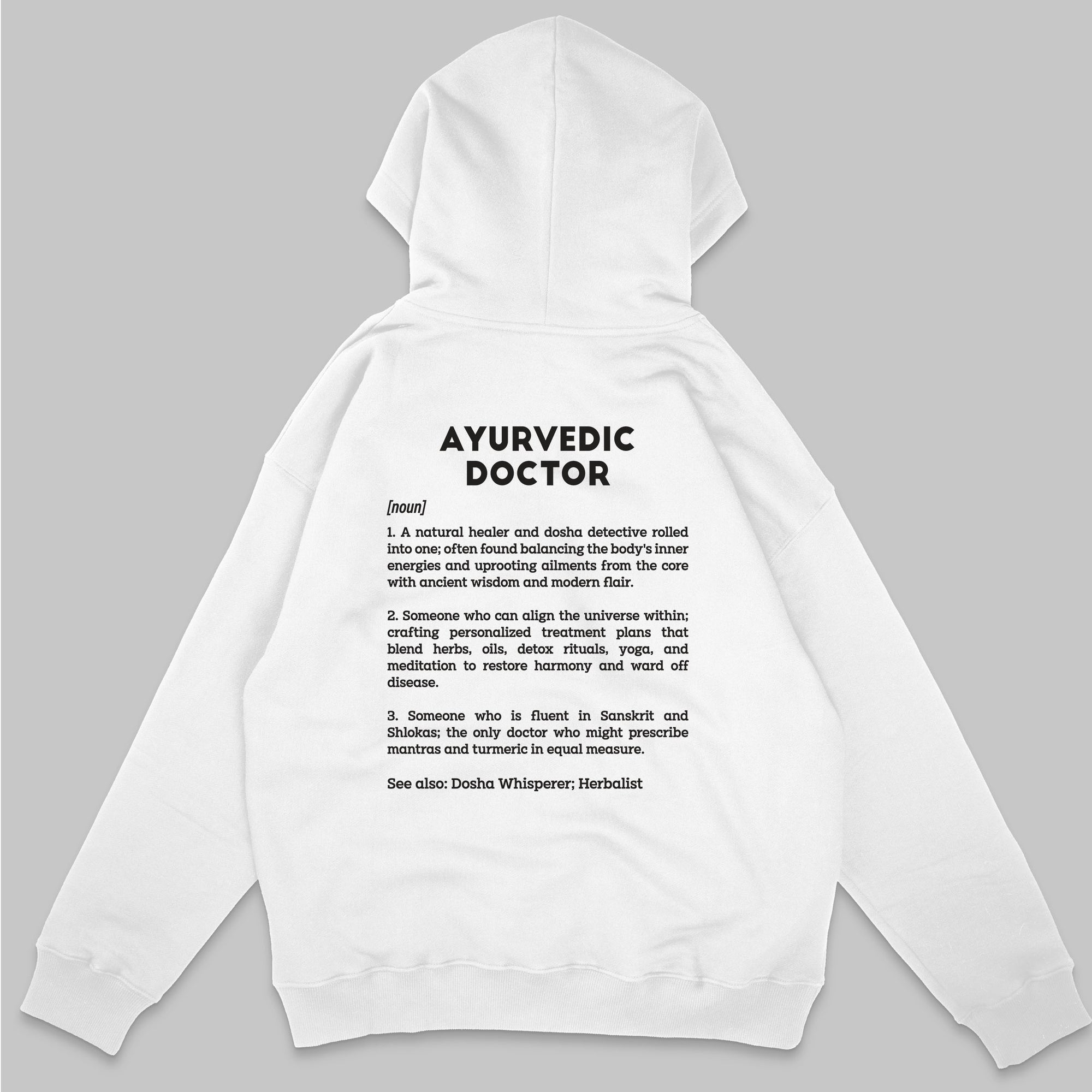 Definition Of Ayurvedic Doctor - Personalized Unisex Zip Hoodie