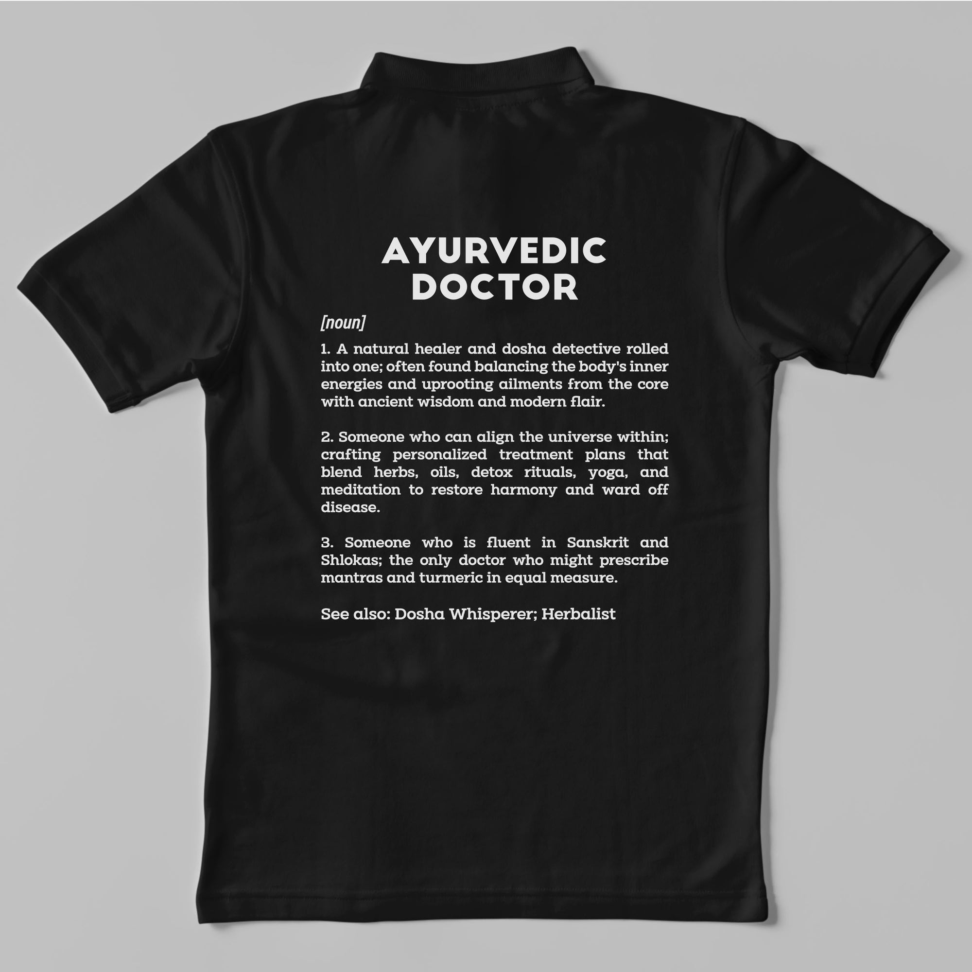 Definition Of Ayurvedic Doctor - Unisex Polo T-shirt