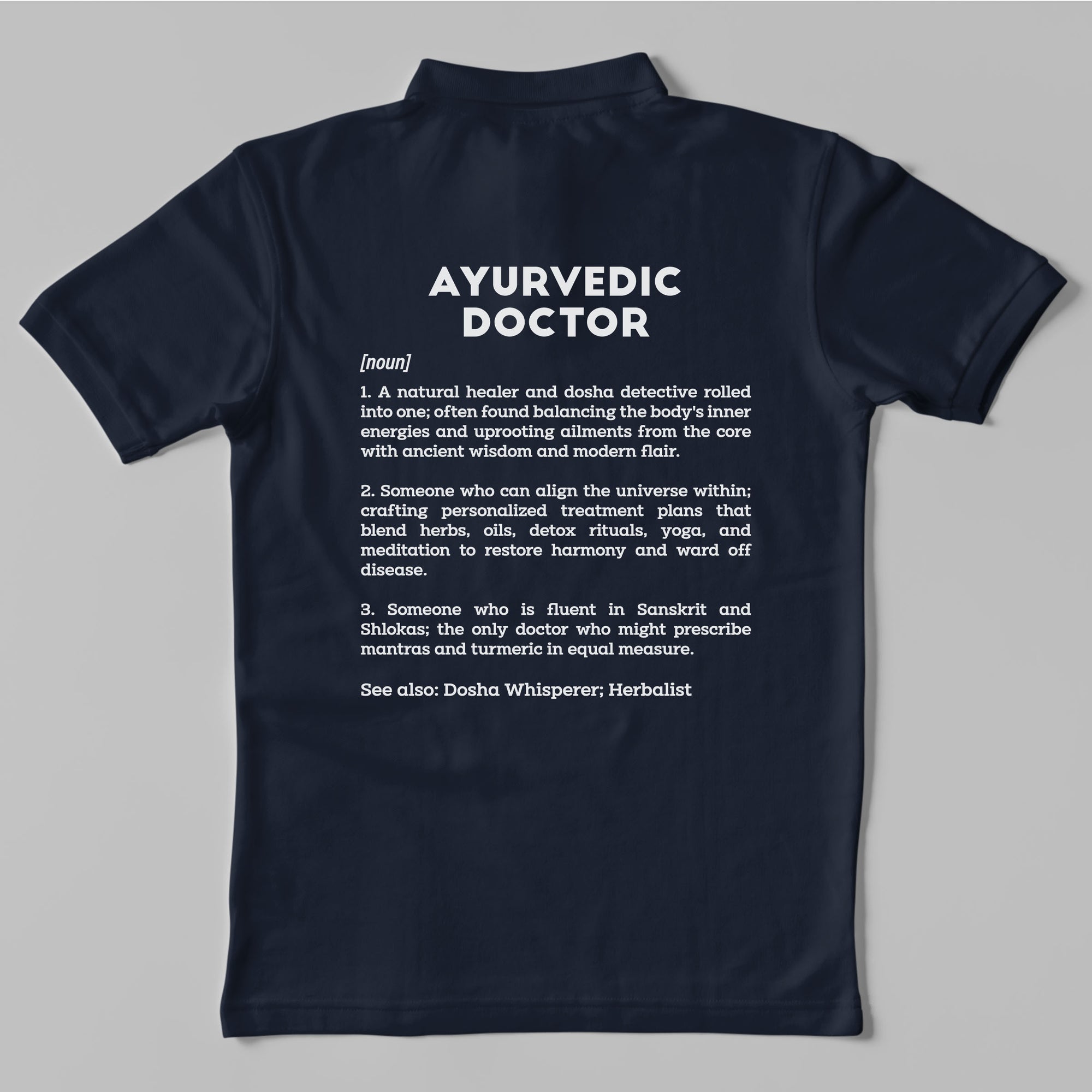 Definition Of Ayurvedic Doctor - Unisex Polo T-shirt
