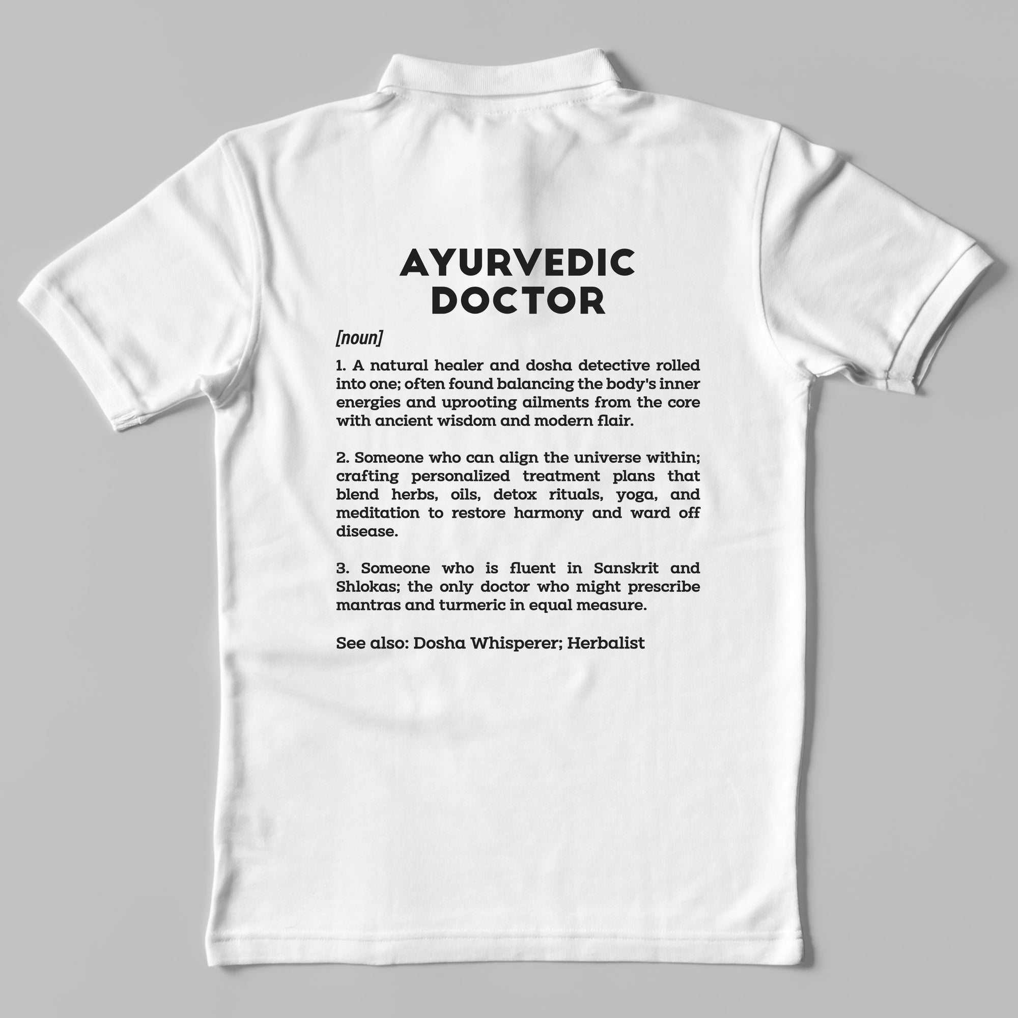 Definition Of Ayurvedic Doctor - Unisex Polo T-shirt