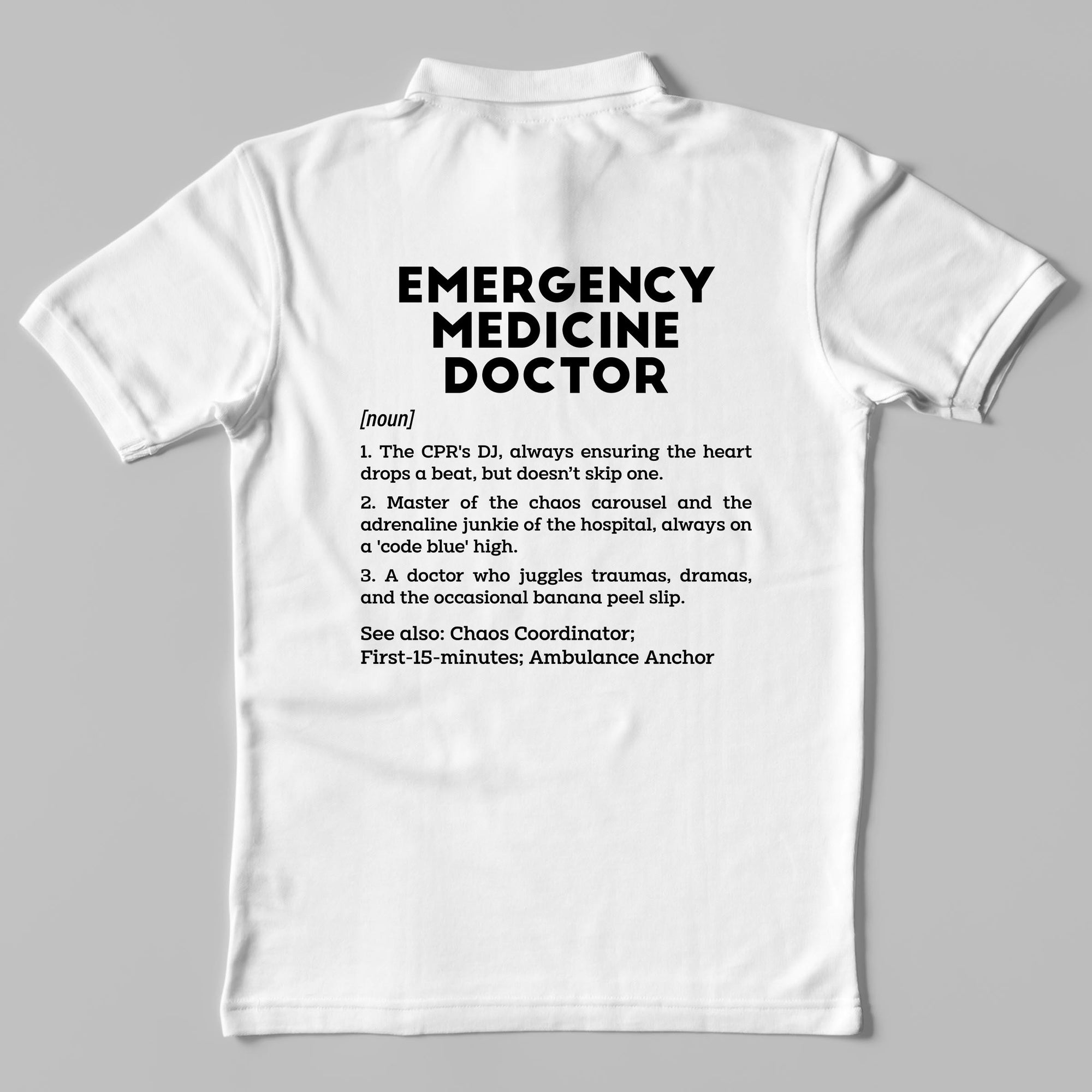 Definition Of Emergency Doctor - Unisex Polo T-shirt
