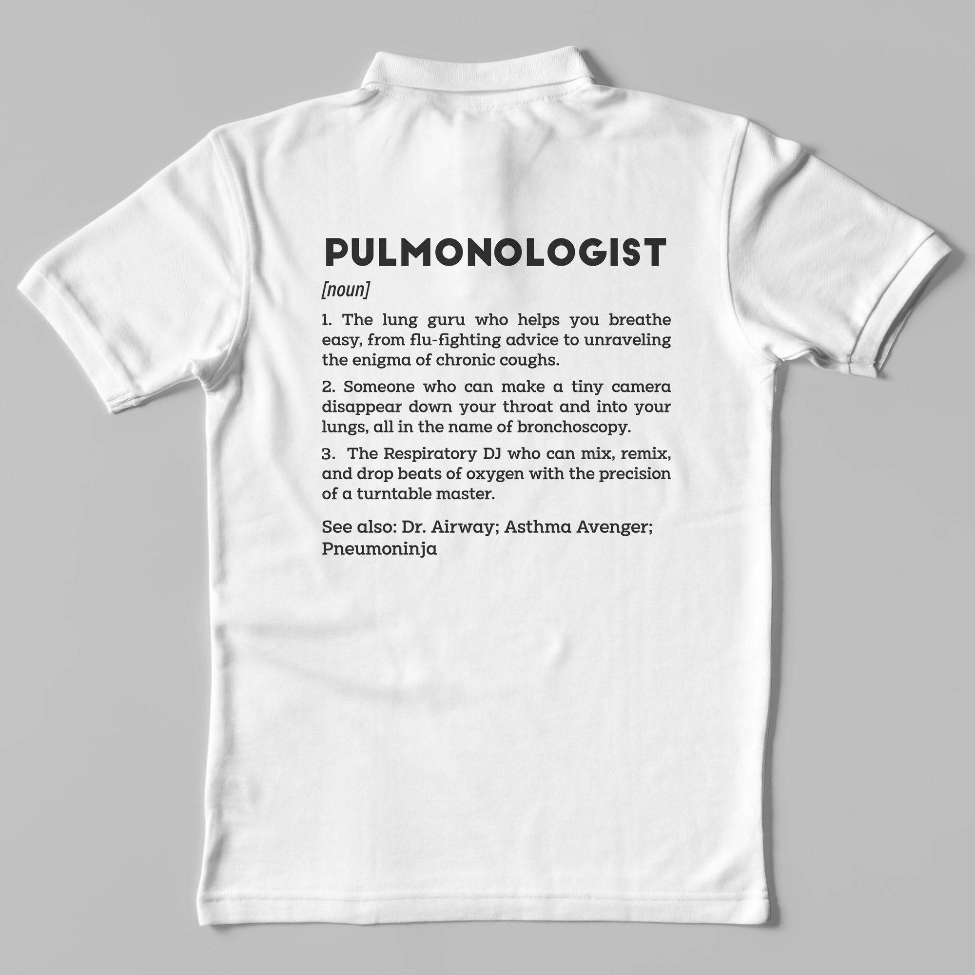 Definition Of Pulmonologist - Unisex Polo T-shirt