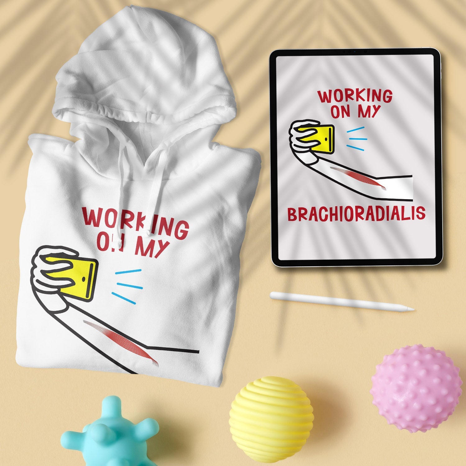 Working On My Brachioradialis - Unisex Hoodie