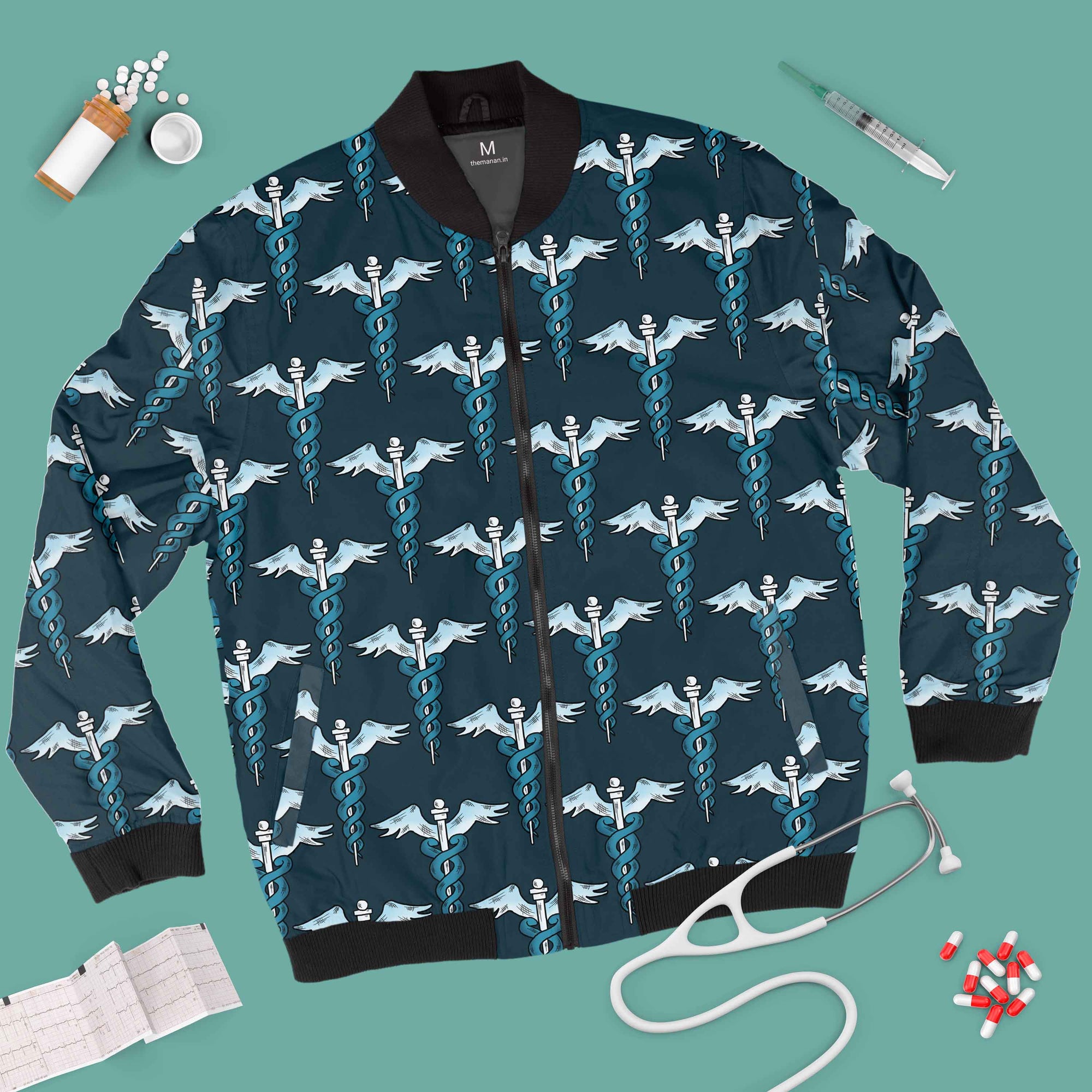 Caduceus - Unisex Printed Jacket