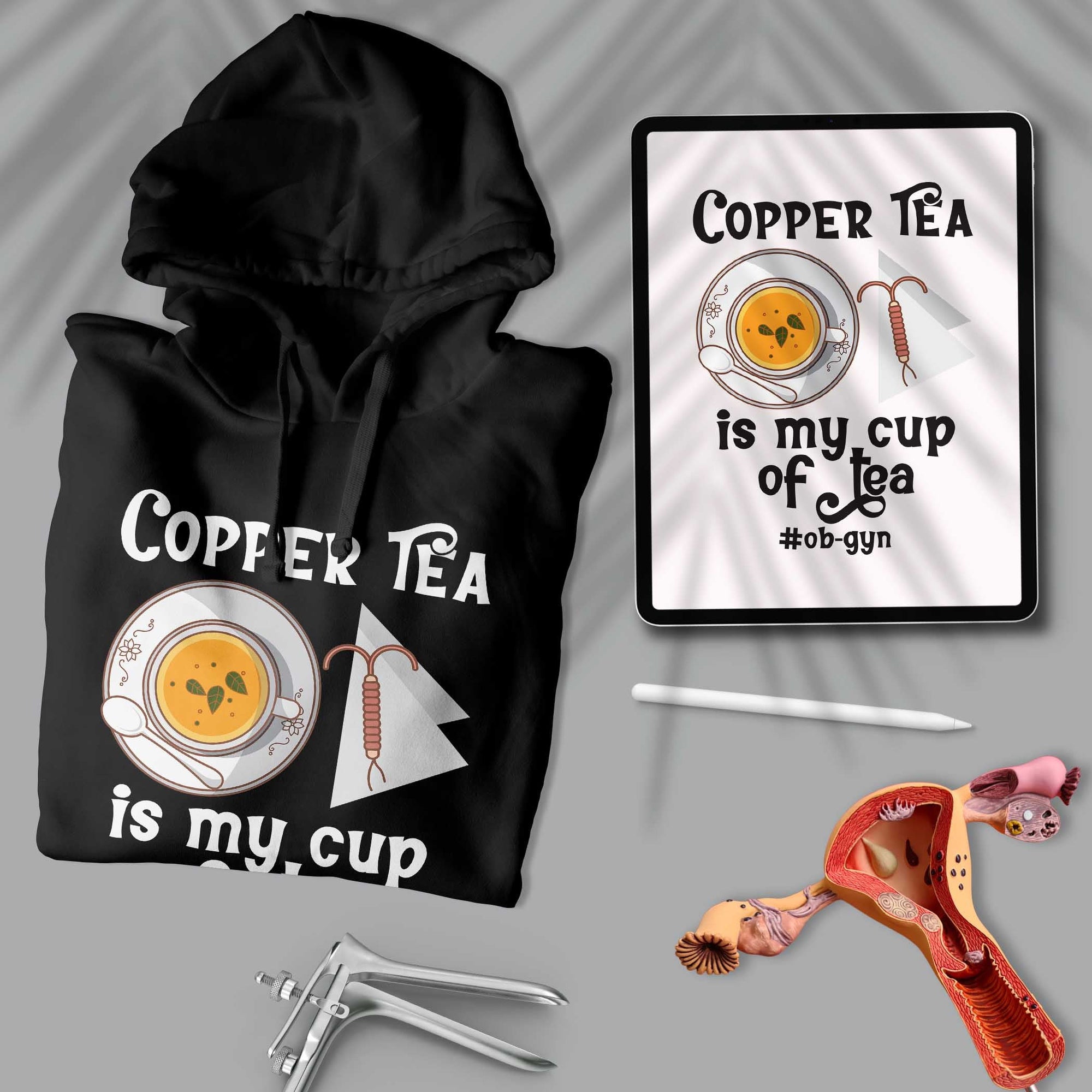 Copper Tea - Unisex Gynecologist Hoodie