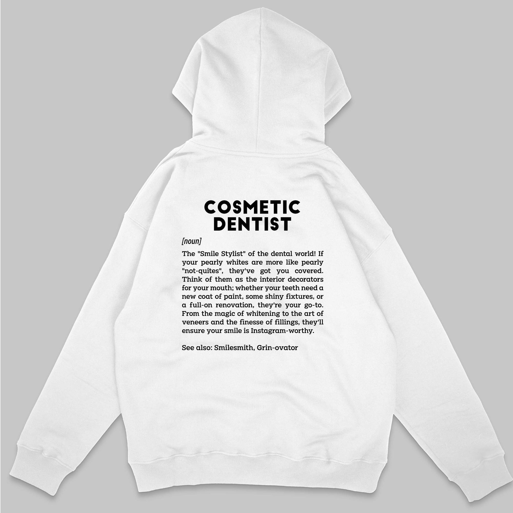 Definition Of Cosmetic Dentist - Personalized Unisex Zip Hoodie