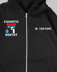 Definition Of Cosmetic Dentist - Personalized Unisex Zip Hoodie