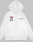 Definition Of Cosmetic Dentist - Personalized Unisex Zip Hoodie