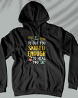 Crazy enough to cut you, skilled enough to heal you - Unisex Hoodie