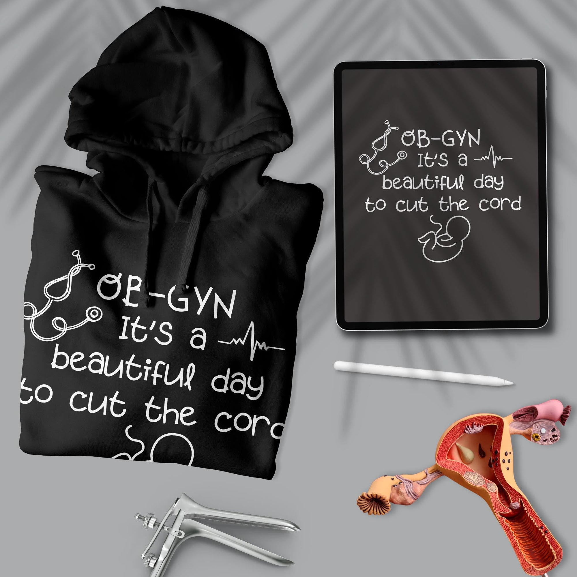 Cut The Cord - Unisex Ob-Gyn Doctor Hoodie