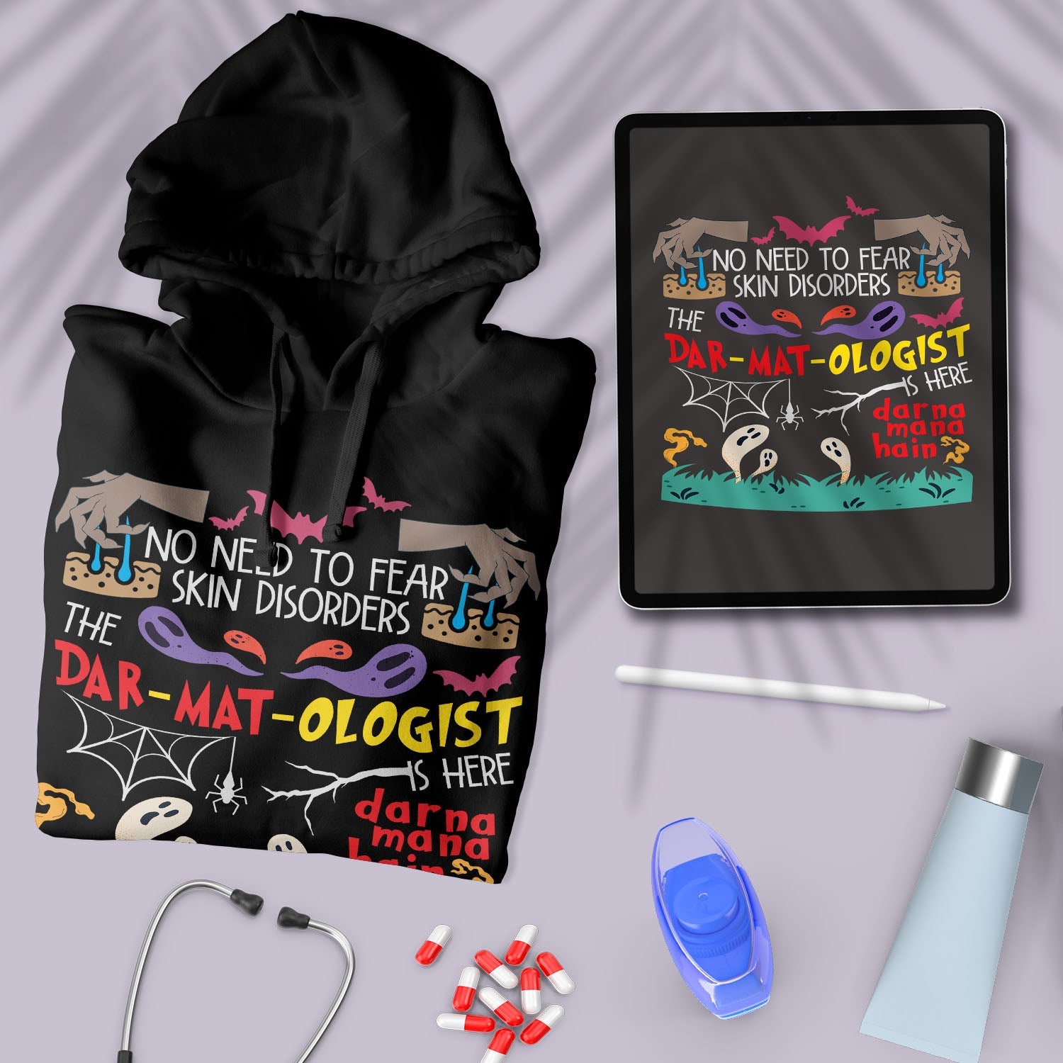 Spooky Dar-mat-ologist - Unisex Hoodie