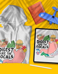 Digest Like The Locals - Travel + Anatomy Series - Unisex Hoodie