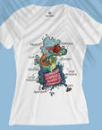 Digestive System Doodle - Women T-shirt