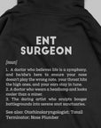 Definition Of ENT Surgeon - Personalized Unisex Zip Hoodie