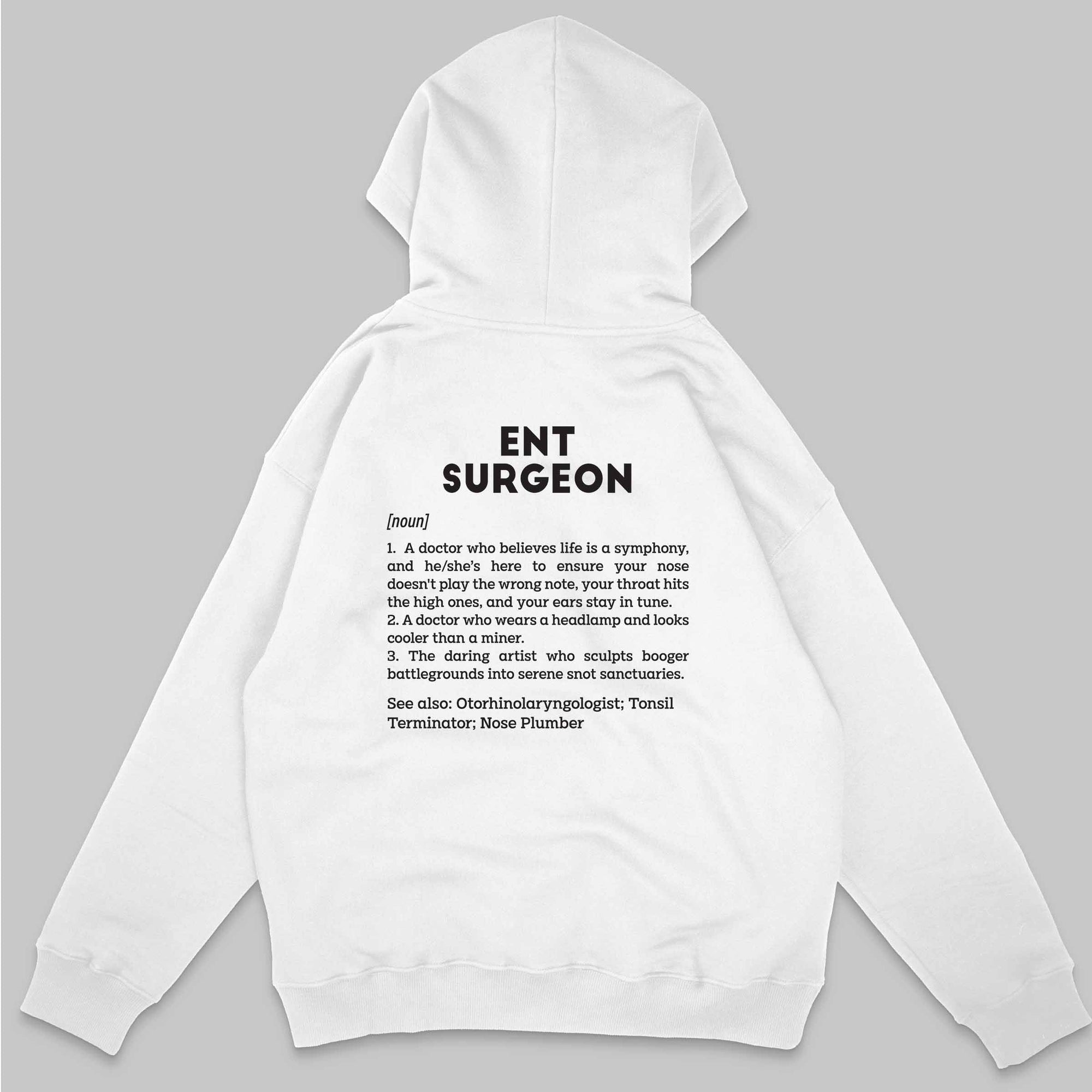 Definition Of ENT Surgeon - Personalized Unisex Zip Hoodie
