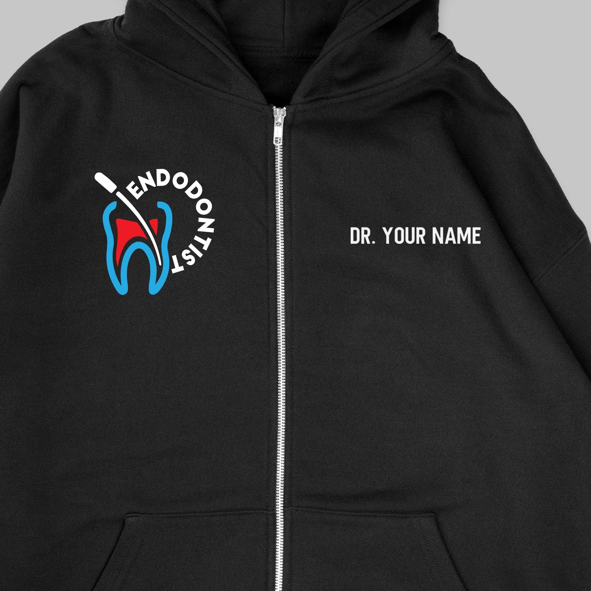 Definition Of Endodontist - Personalized Unisex Zip Hoodie
