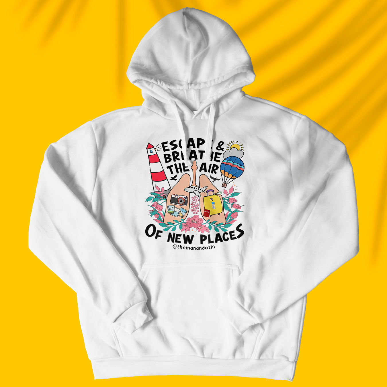 Escape And Breathe - Travel + Anatomy Series - Unisex Hoodie