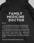 Definition Of Family Medicine Doctor - Personalized Unisex Zip Hoodie