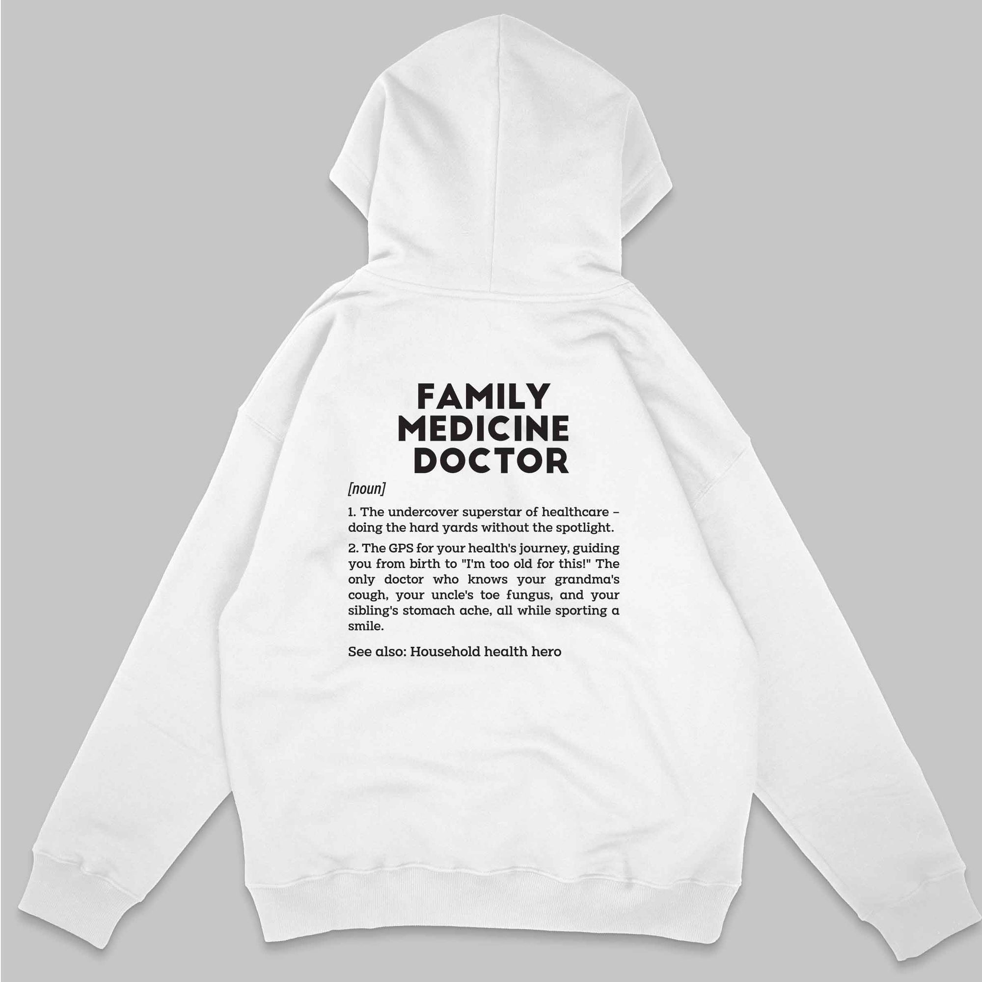 Definition Of Family Medicine Doctor - Personalized Unisex Zip Hoodie