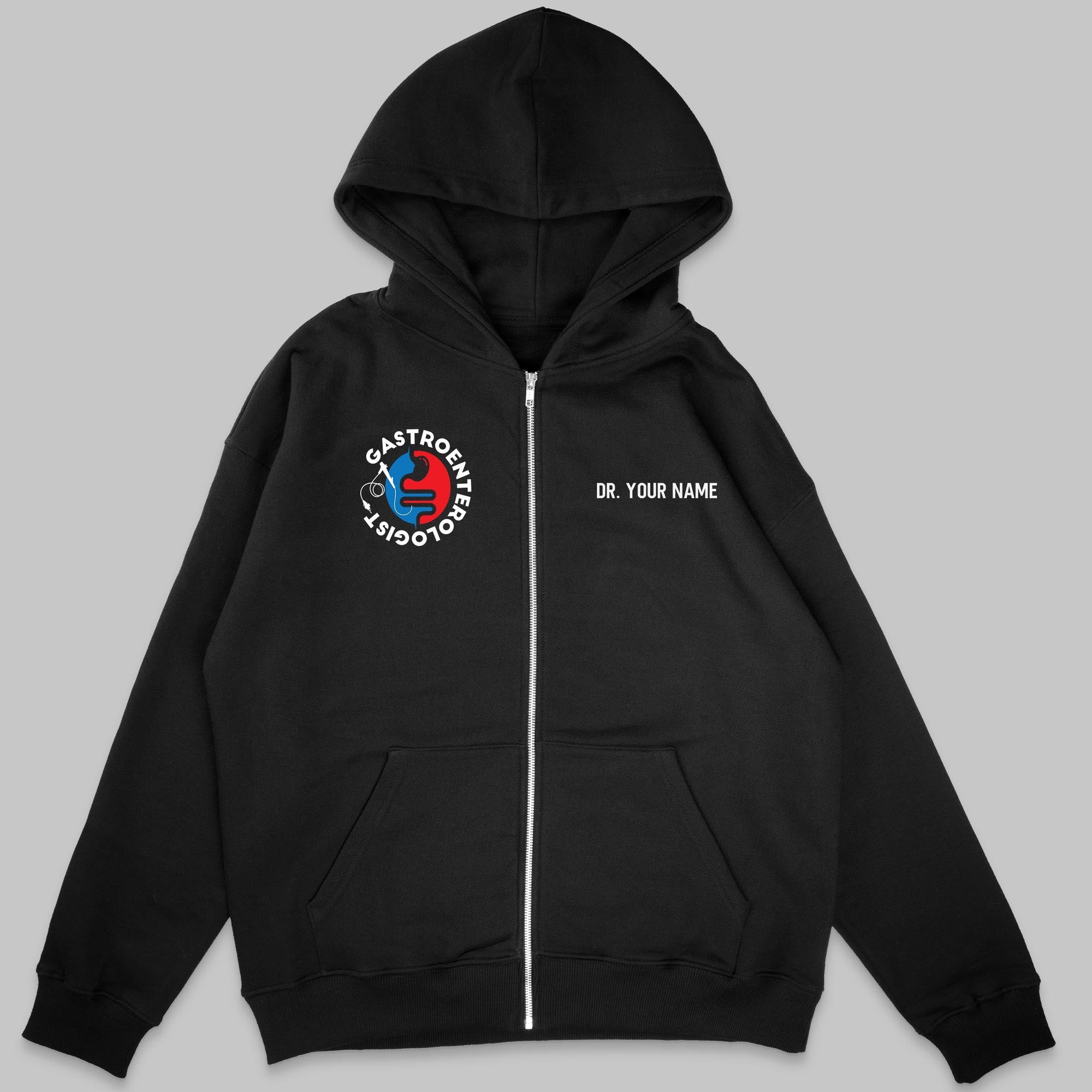 Definition Of Gastroenterologist - Personalized Unisex Zip Hoodie