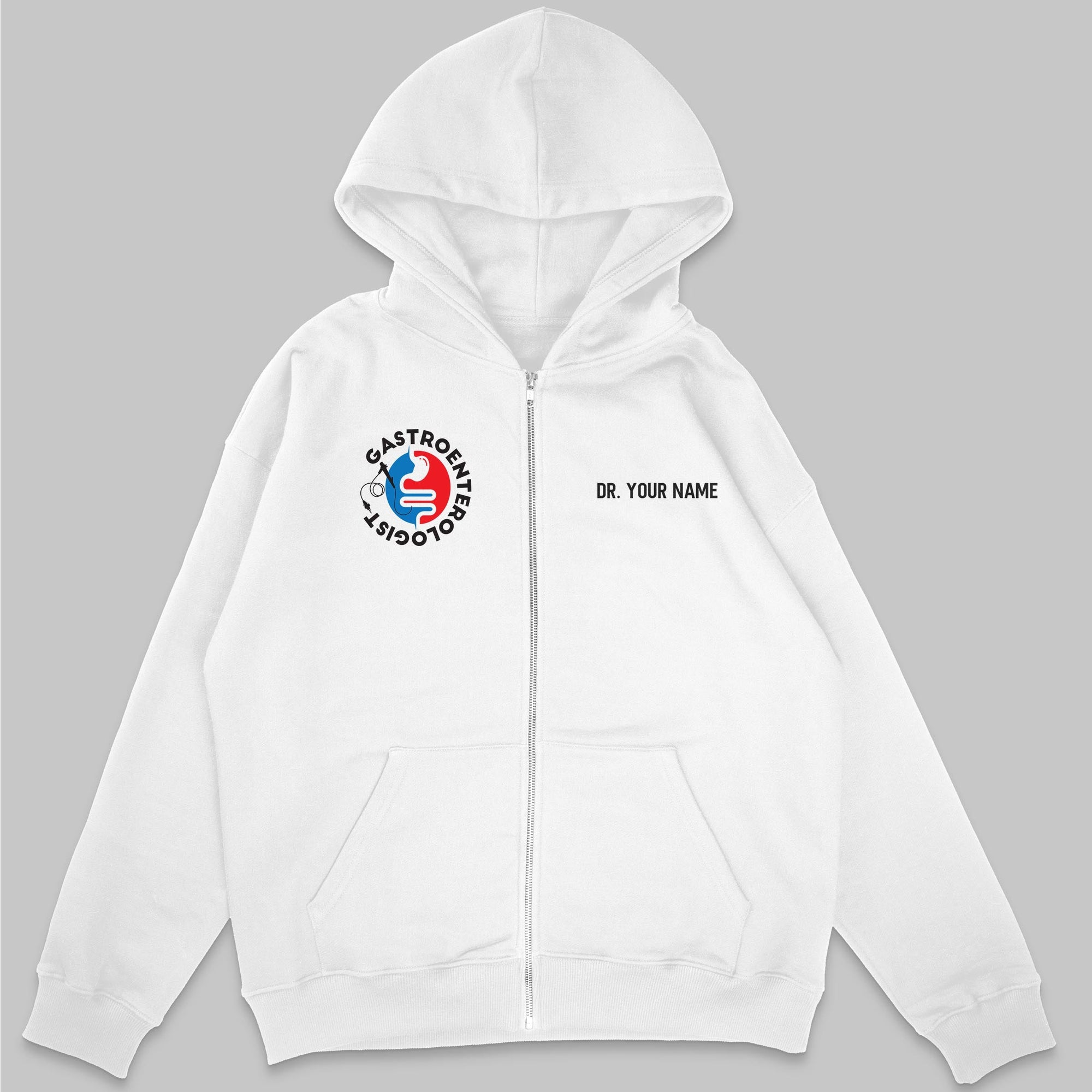 Definition Of Gastroenterologist - Personalized Unisex Zip Hoodie