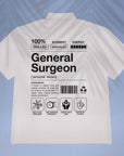 General Surgeon - Product Label-Style - Unisex Oversized Shirt