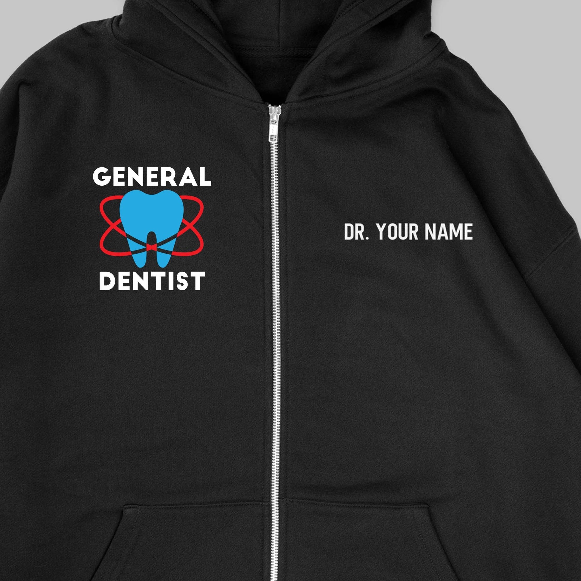 Definition Of General Dentist - Personalized Unisex Zip Hoodie