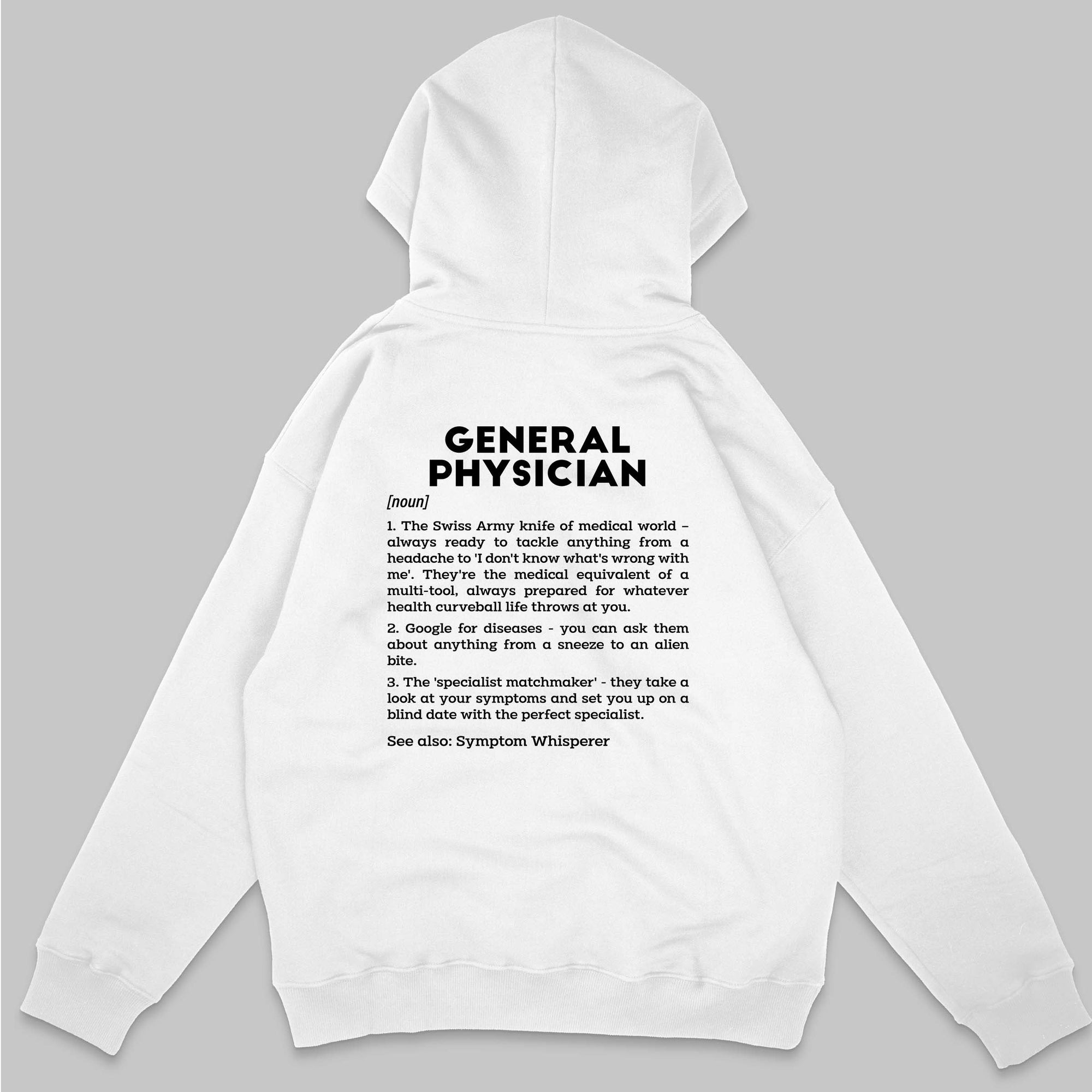 Definition Of General Physician - Personalized Unisex Zip Hoodie