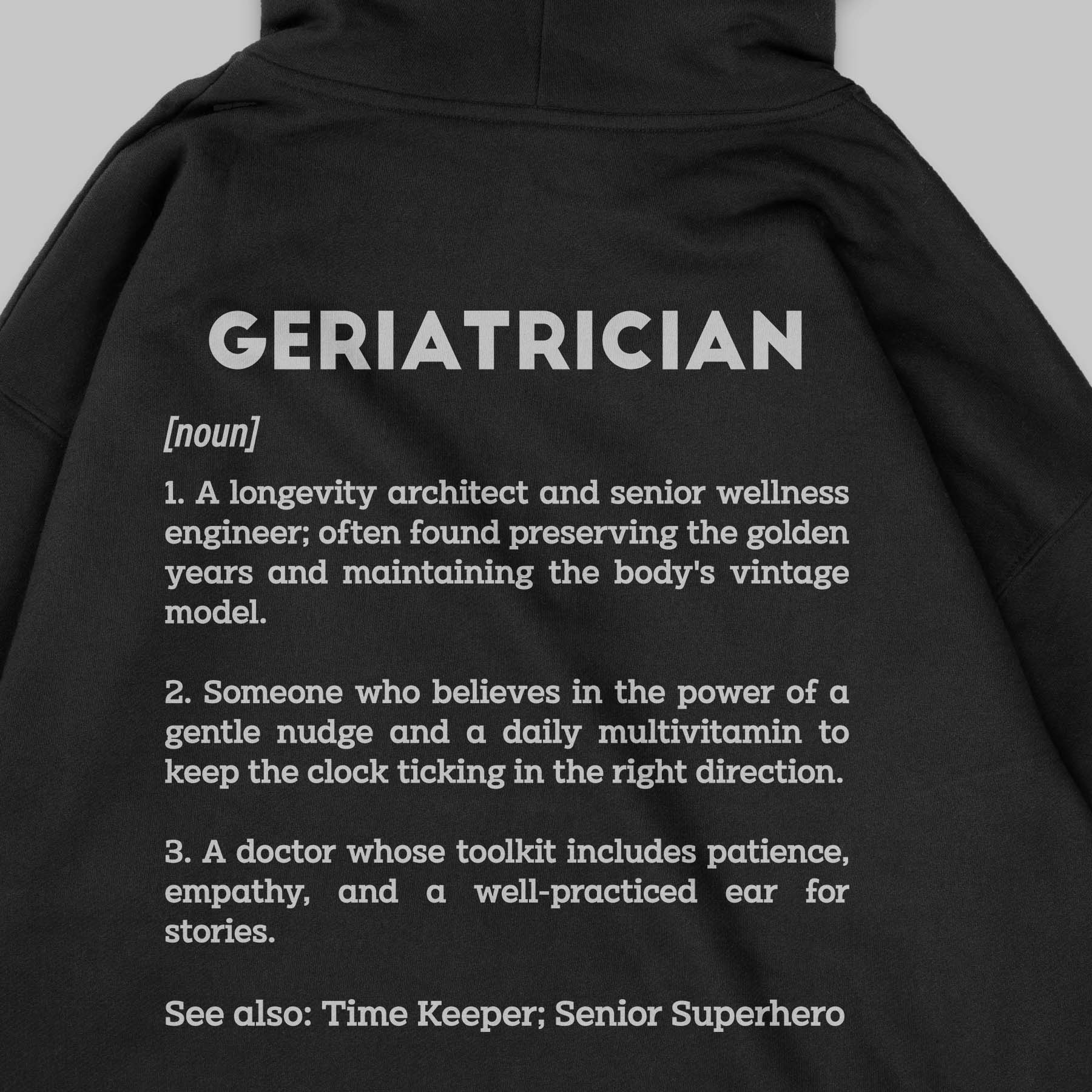 Definition Of Geriatrician - Personalized Unisex Zip Hoodie