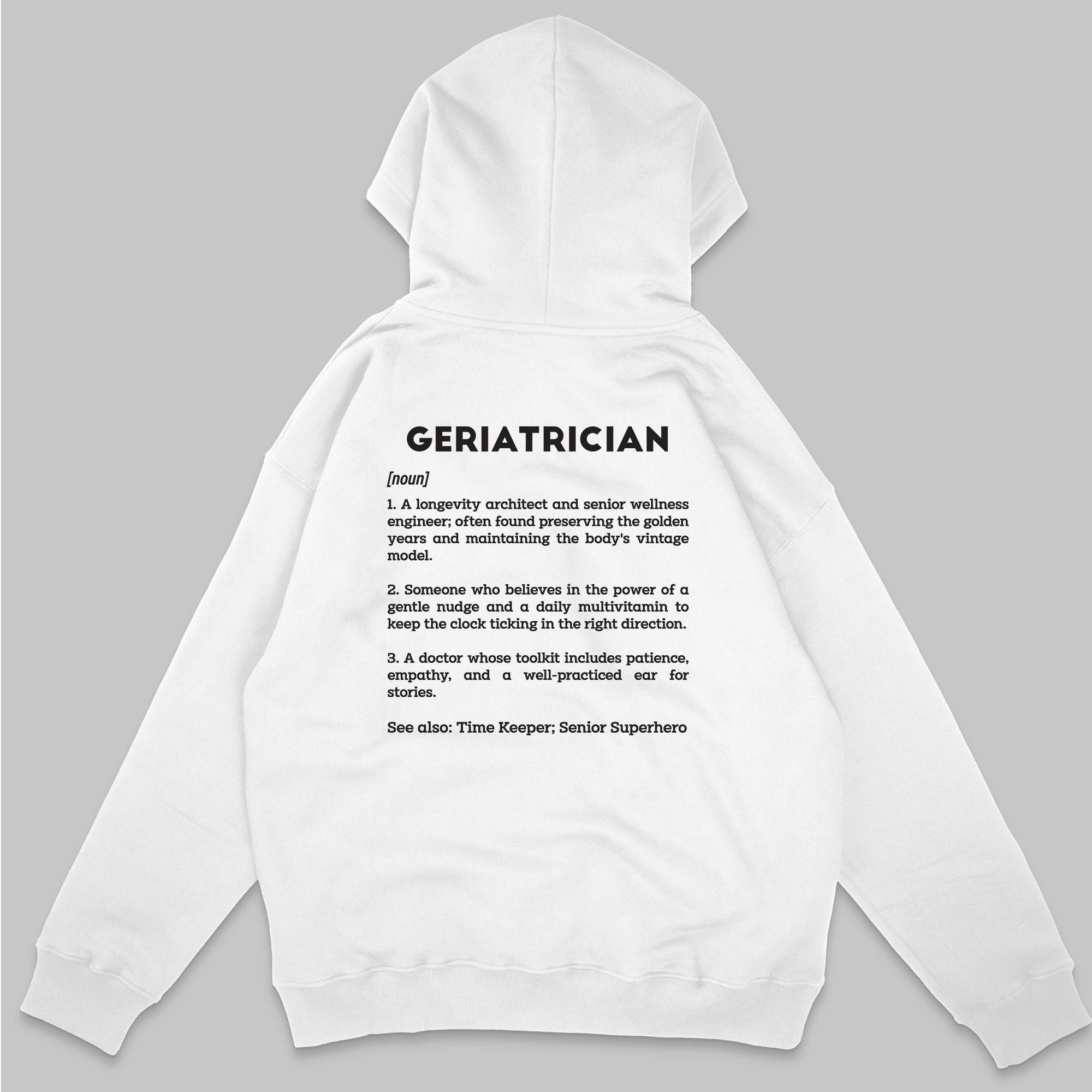 Definition Of Geriatrician - Personalized Unisex Zip Hoodie