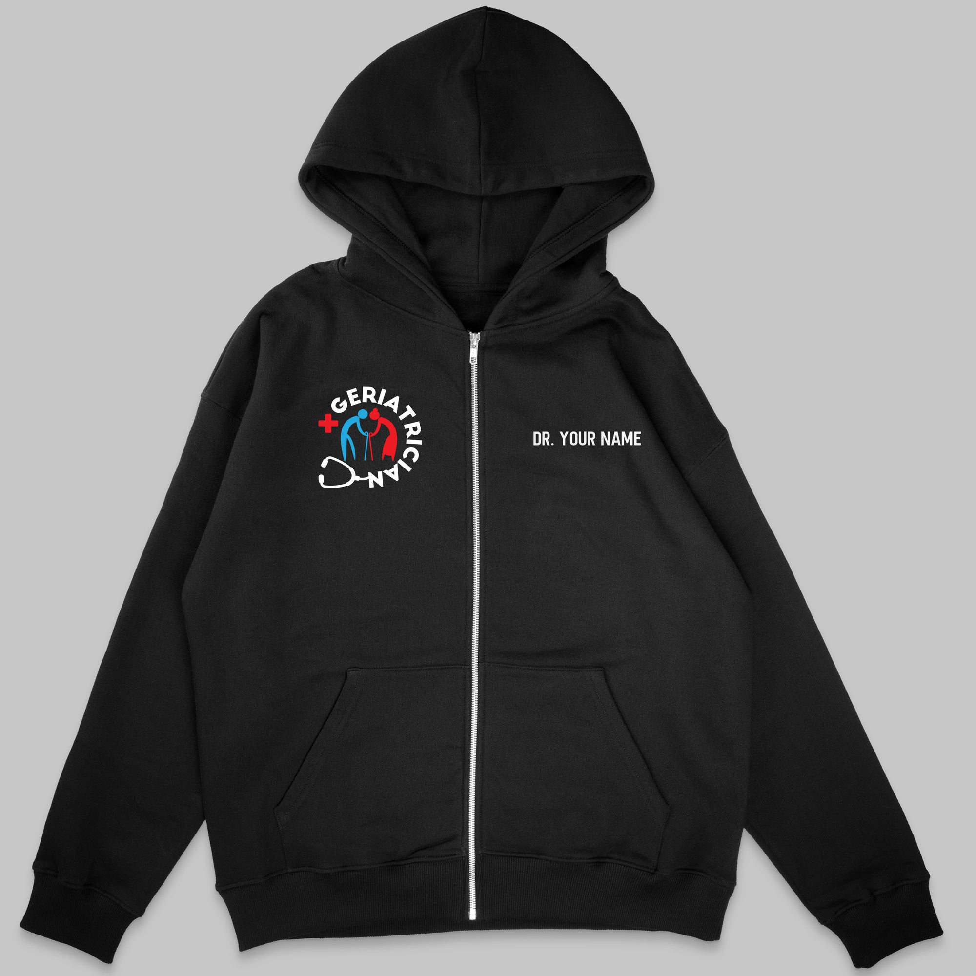 Definition Of Geriatrician - Personalized Unisex Zip Hoodie