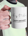 "Happy Birthday" - Doctor's Handwriting Decoded - Mug