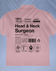 Head & Neck Surgeon - Product Label-Style - Unisex Oversized Shirt
