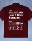 Head & Neck Surgeon - Product Label-Style - Unisex Oversized Shirt