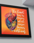 Heart Reasons - Framed Poster For Clinics, Hospitals & Study Spaces