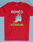Homeo Is Where The Heart Is - Men T-shirt