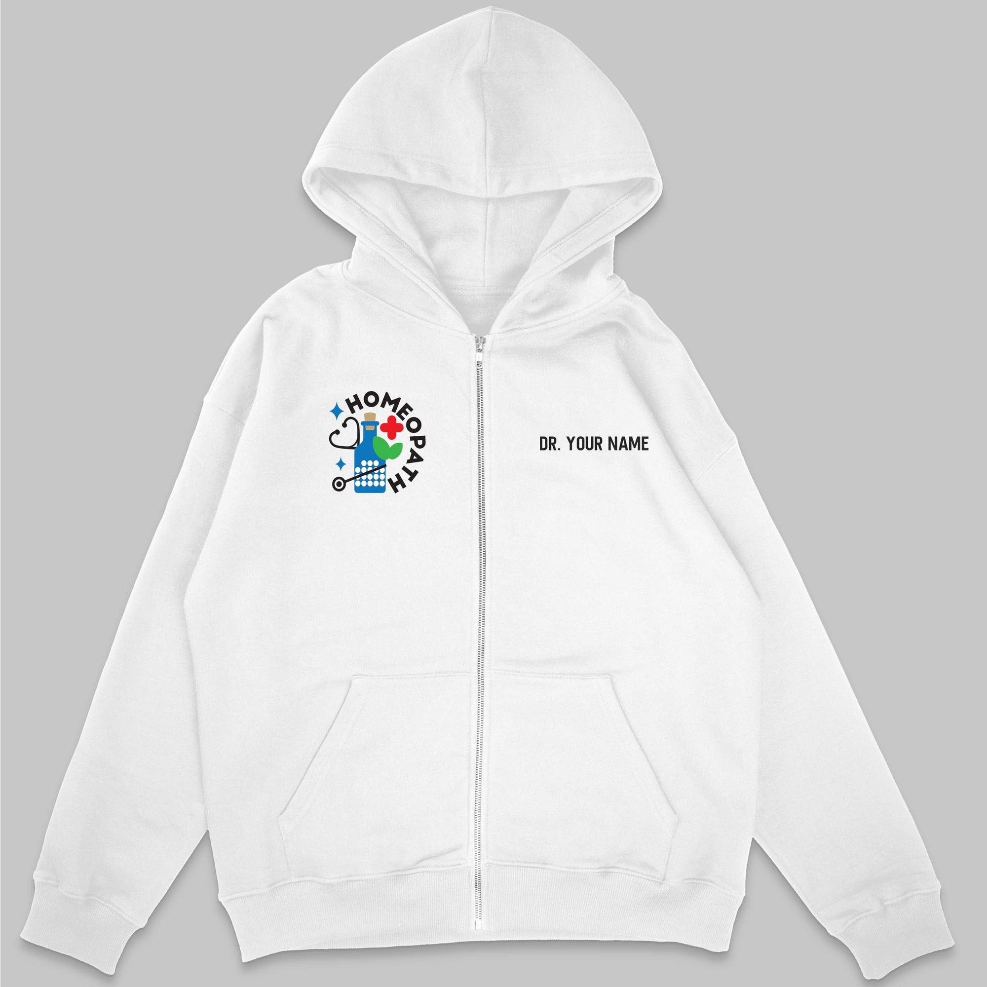 Definition Of Homeopath - Personalized Unisex Zip Hoodie