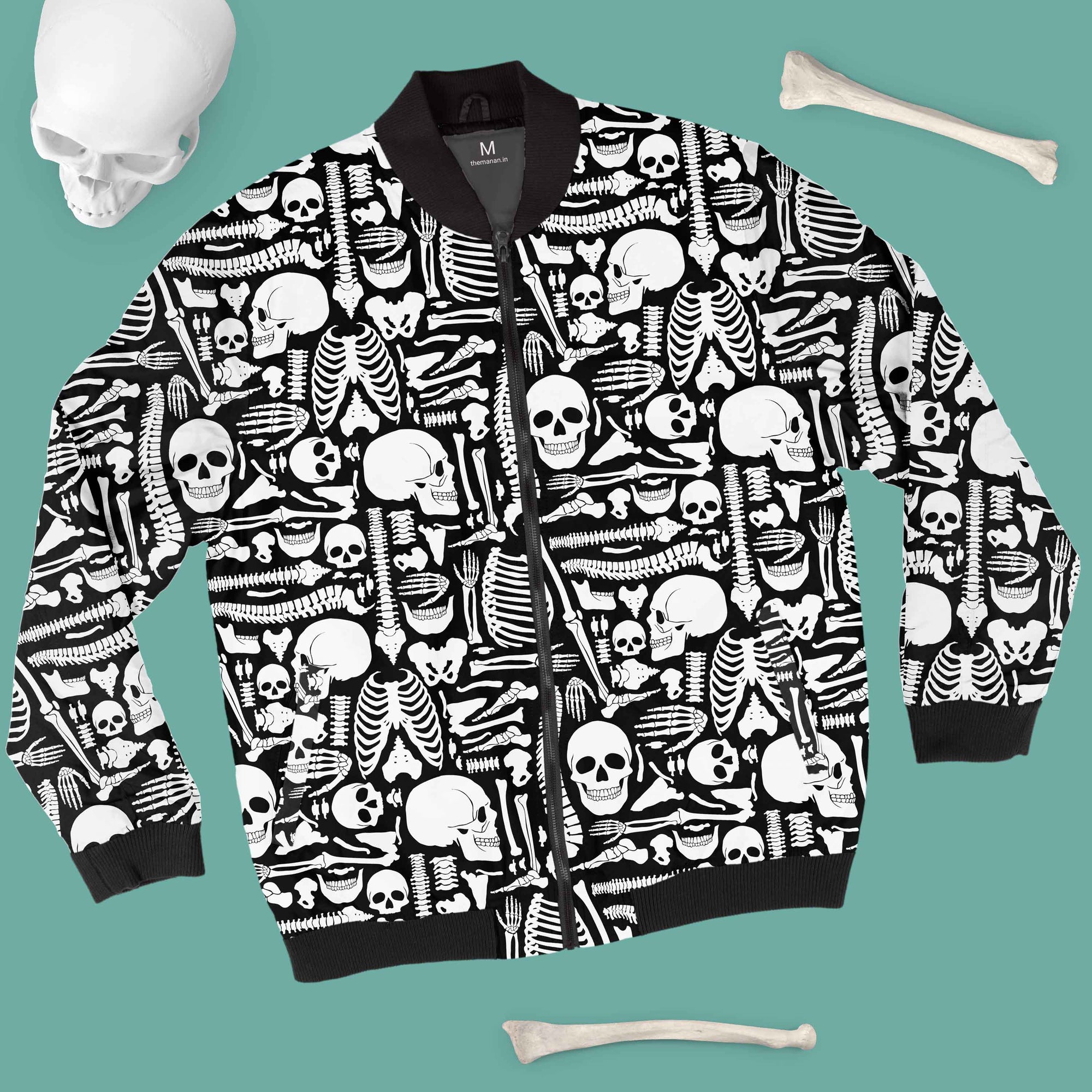 Human Bones - Unisex Printed Jacket For Orthopedic Practitioners