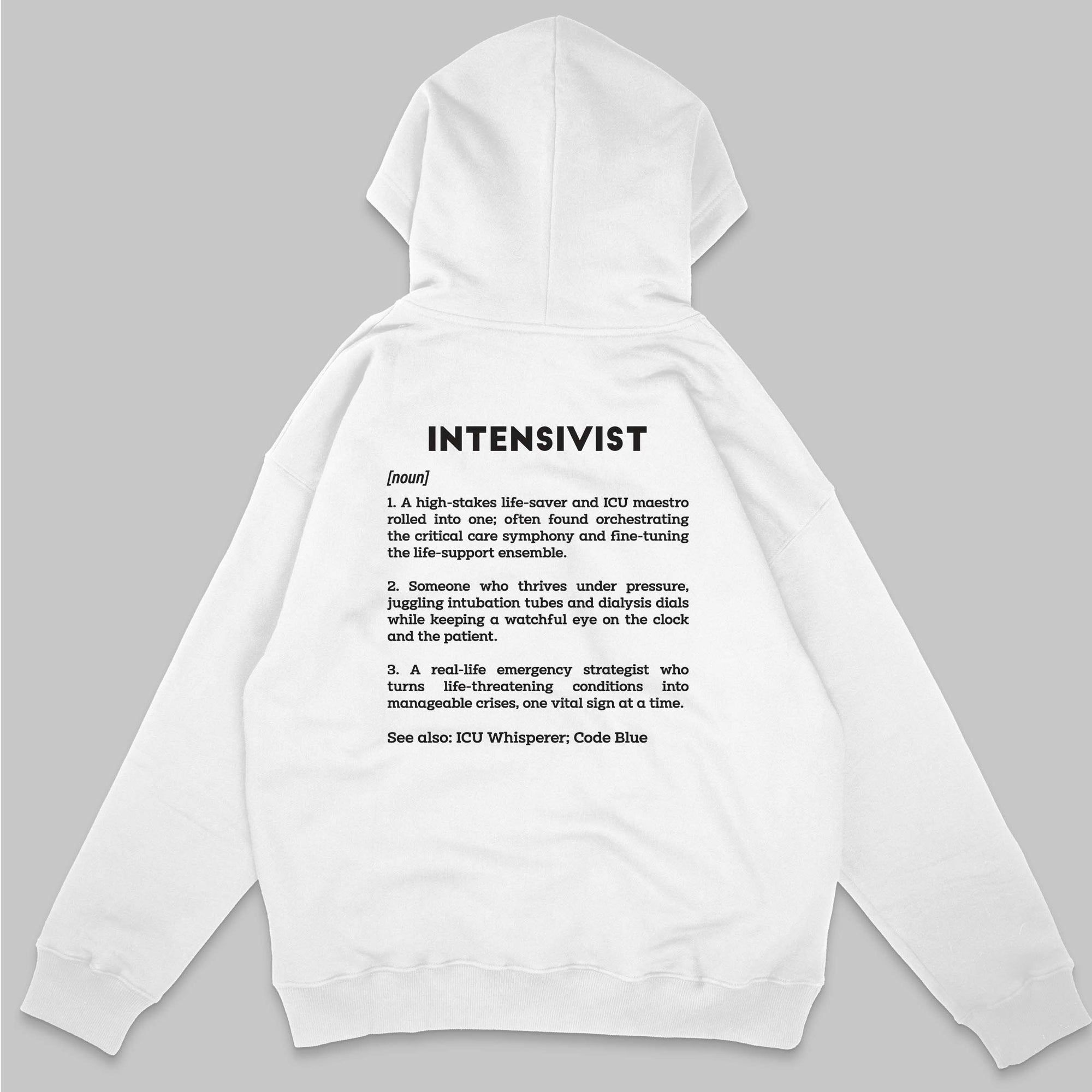 Definition Of Intensivist - Personalized Unisex Zip Hoodie