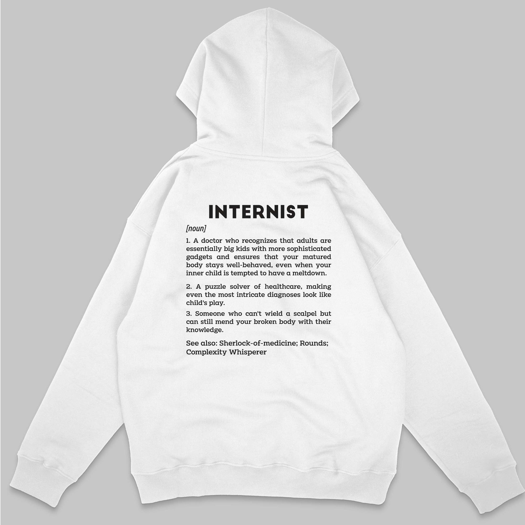 Definition Of Internist - Personalized Unisex Zip Hoodie