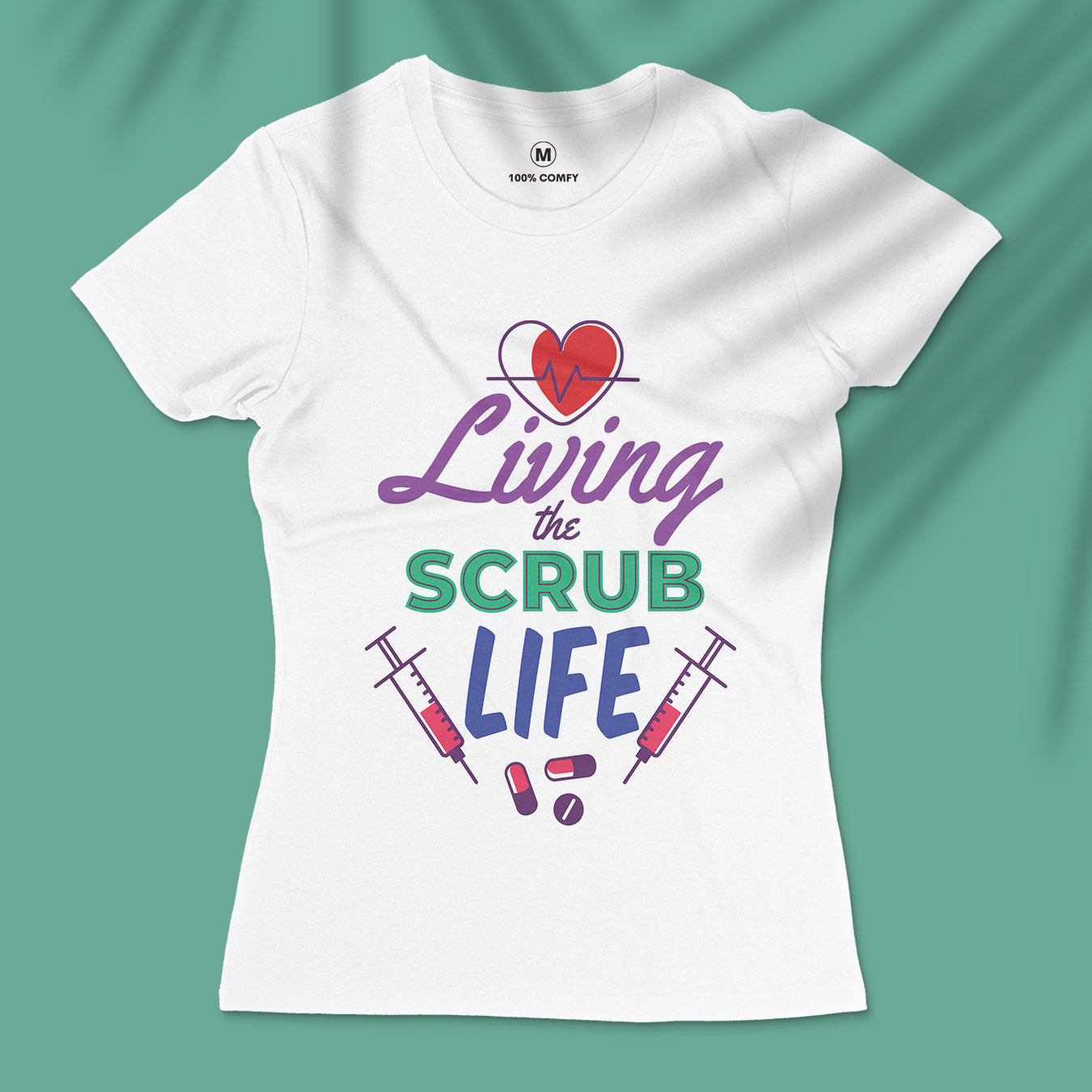 Living The Scrub Life Women T shirt themanan.in The Manan