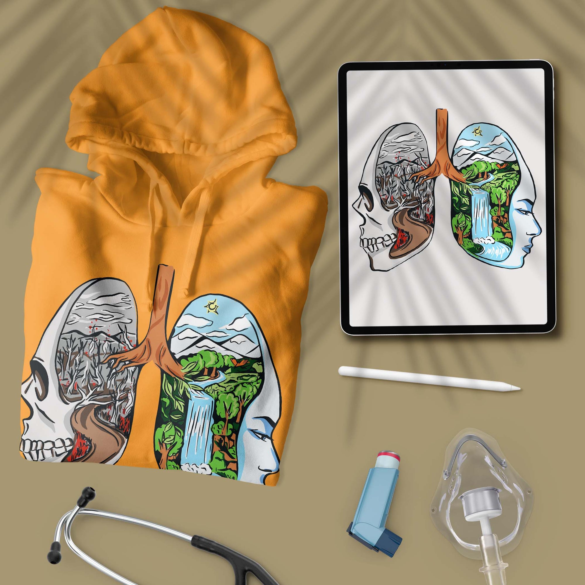 Lung Topography - Unisex Hoodie
