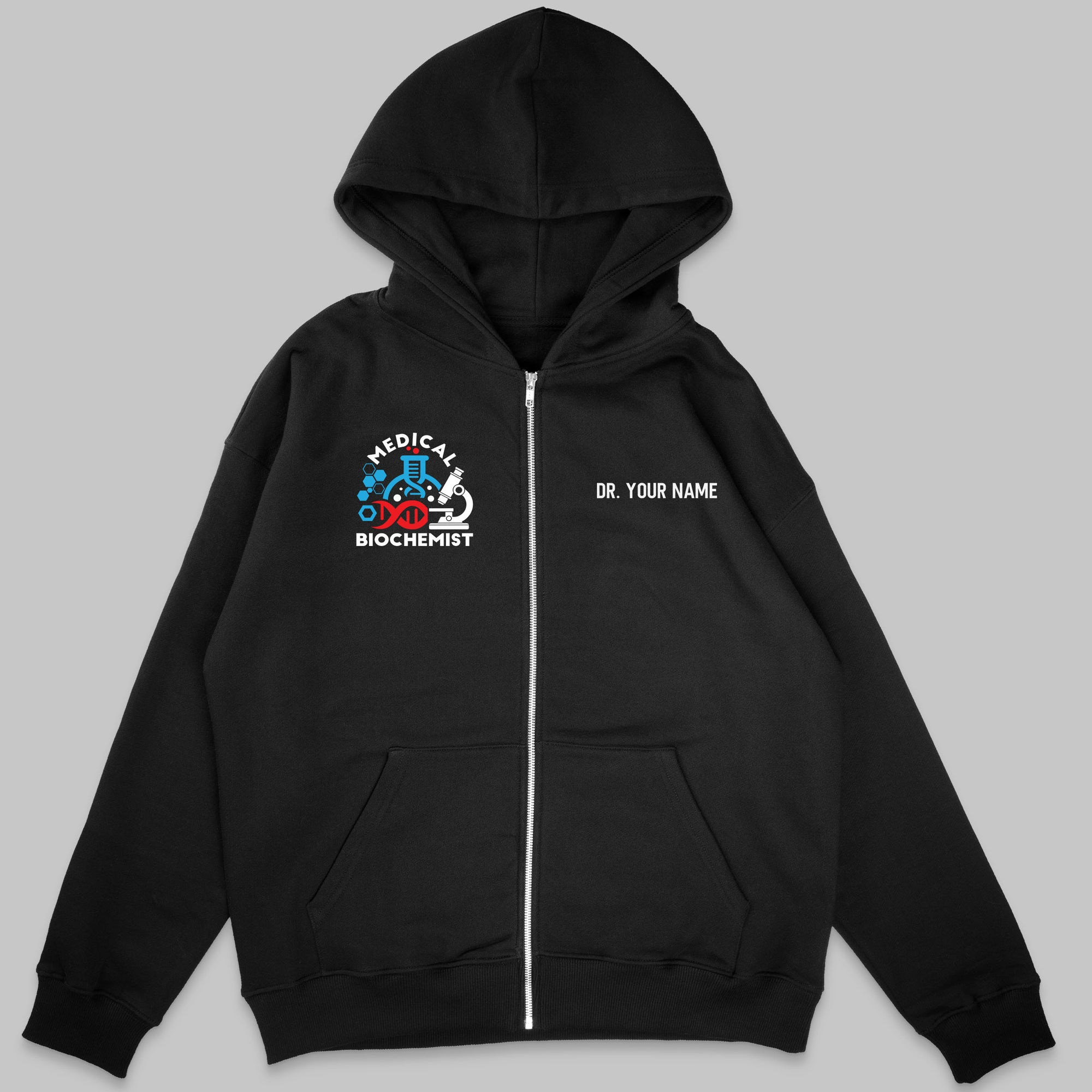 Definition Of Medical Biochemist - Personalized Unisex Zip Hoodie