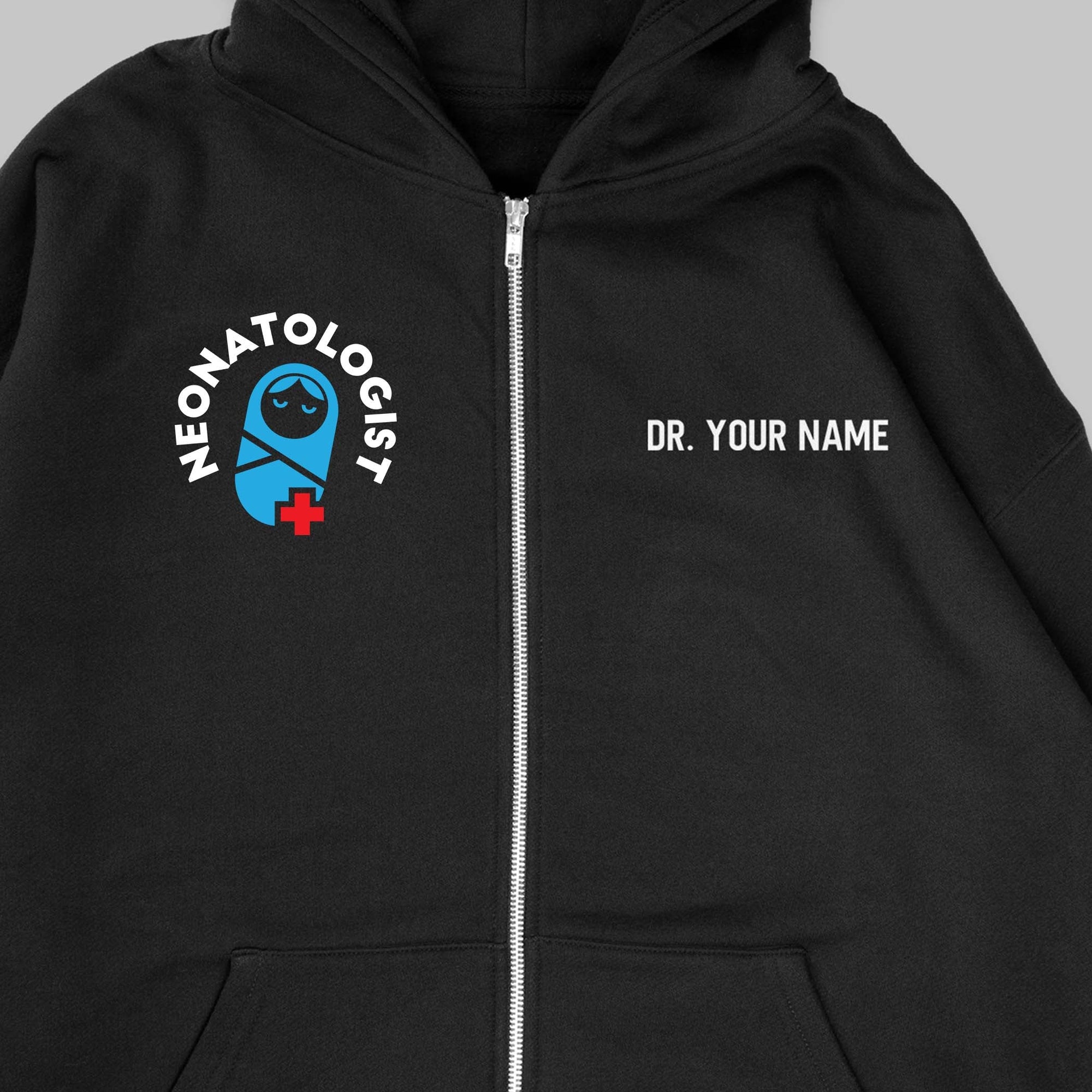Definition Of Neonatologist - Personalized Unisex Zip Hoodie
