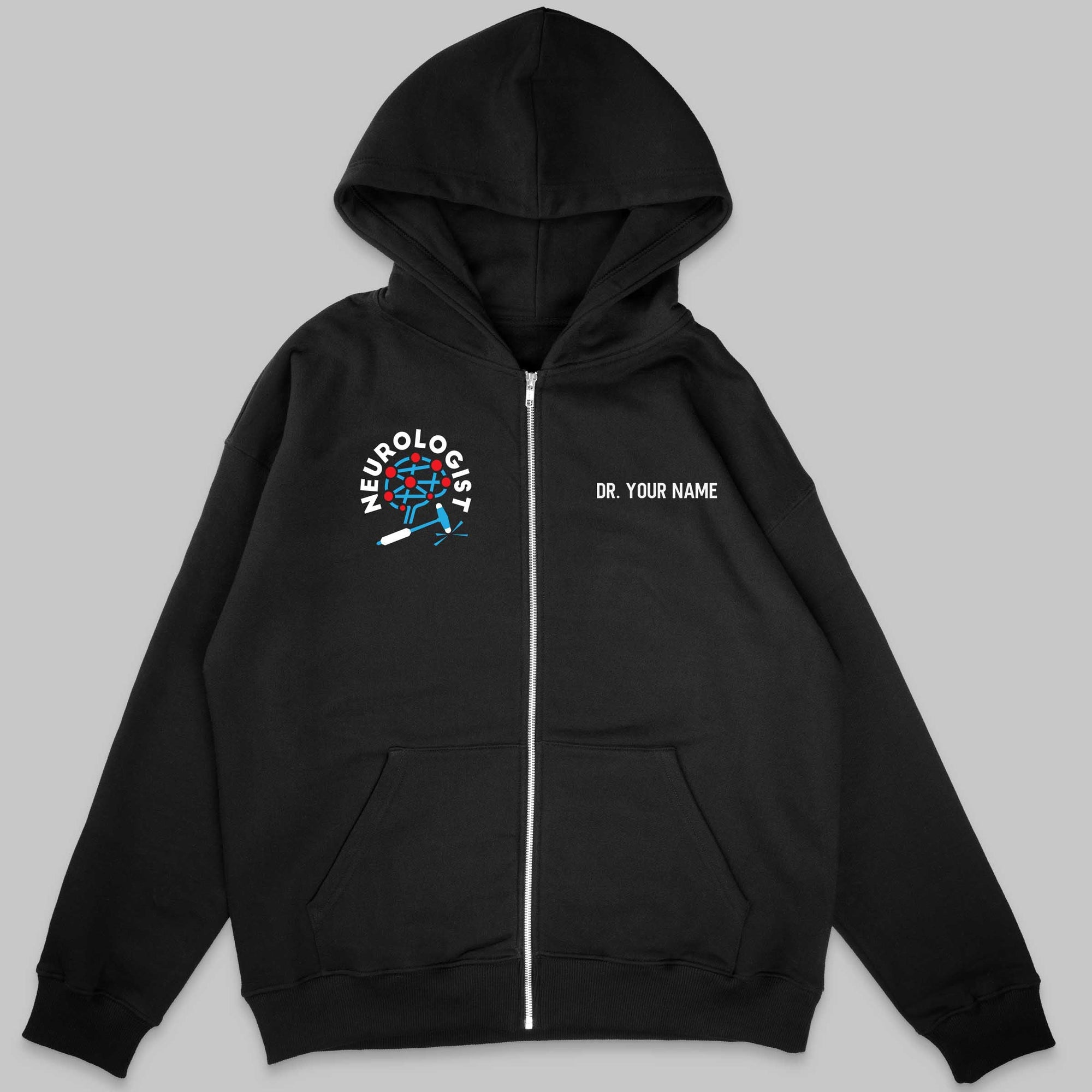 Definition Of Neurologist - Personalized Unisex Zip Hoodie